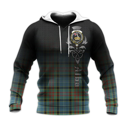 Printivon Paisley Tartan Crest Alba Celtic Hoodie