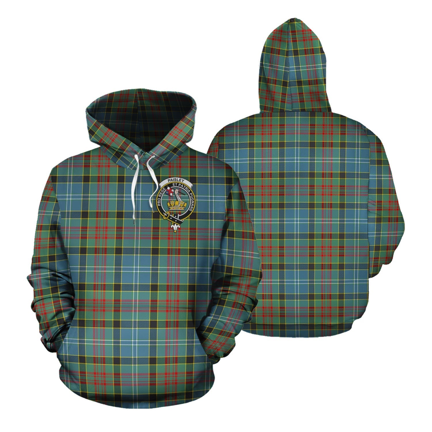 Printivon Paisley Tartan Hoodie