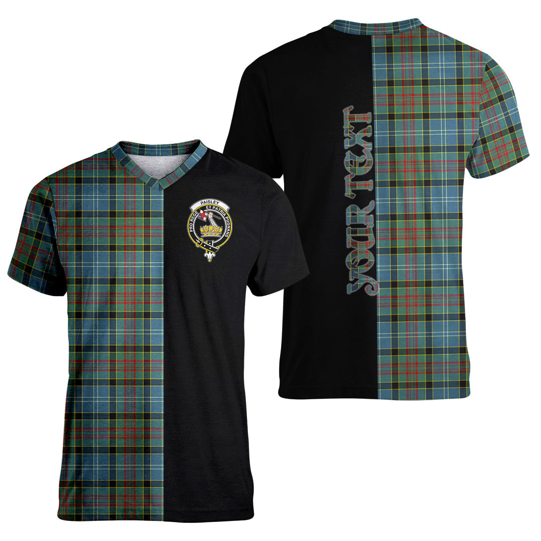 Printivon Paisley Tartan Personalize Half T shirt