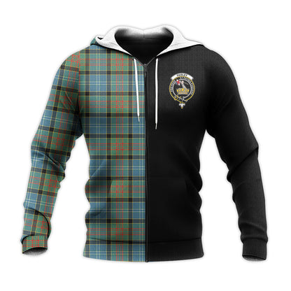 Printivon Paisley Tartan Personalize Half Hoodie