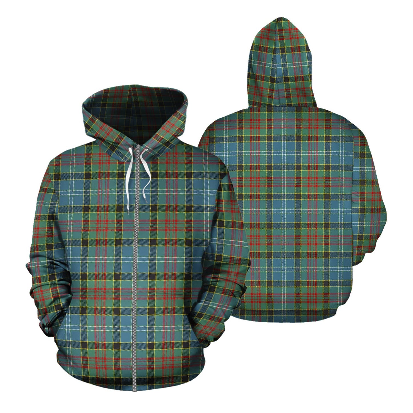 Printivon Paisley Tartan Hoodie