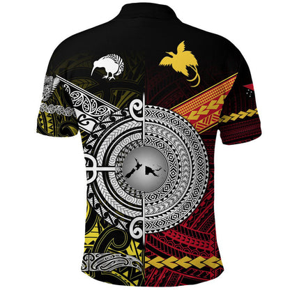 New Zealand Maori Aotearoa Papua New Guinea Polynesian Together Polo Shirt - Yellow