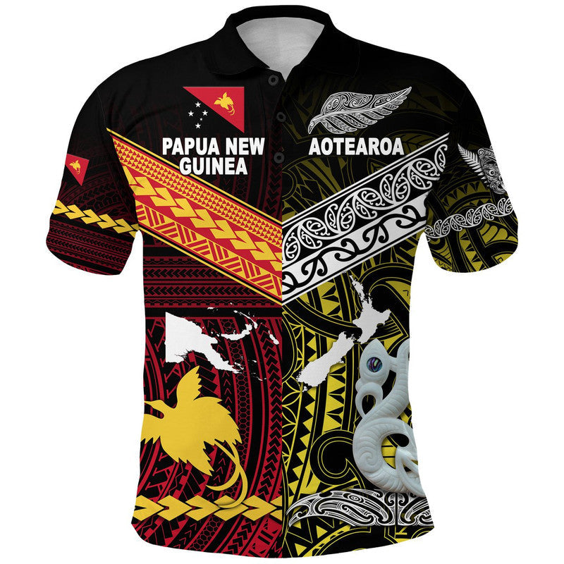 New Zealand Maori Aotearoa Papua New Guinea Polynesian Together Polo Shirt - Yellow