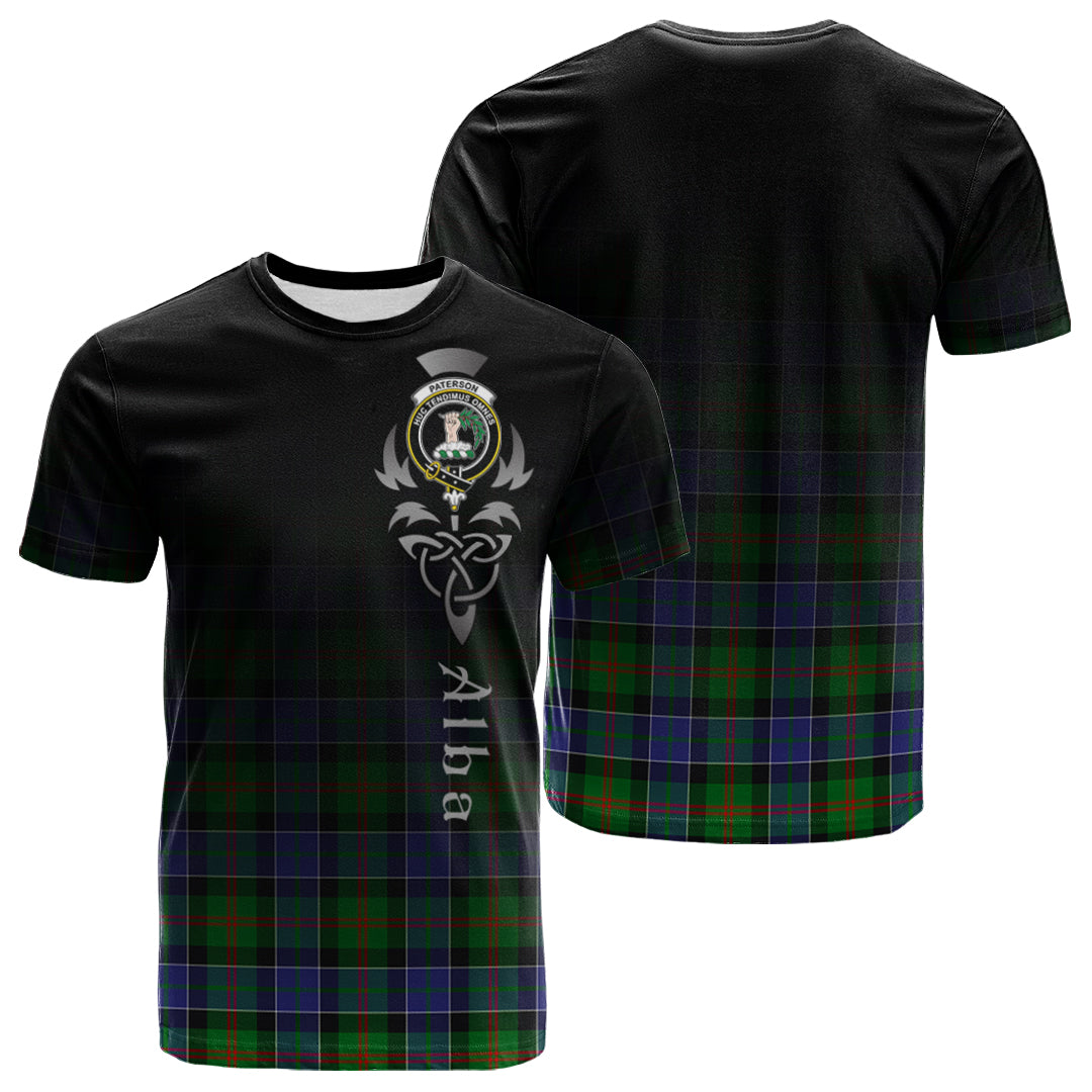 Printivon Paterson Tartan Crest Alba Celtic T Shirt