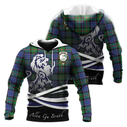 Printivon Paterson Tartan Scottish Lion Hoodie