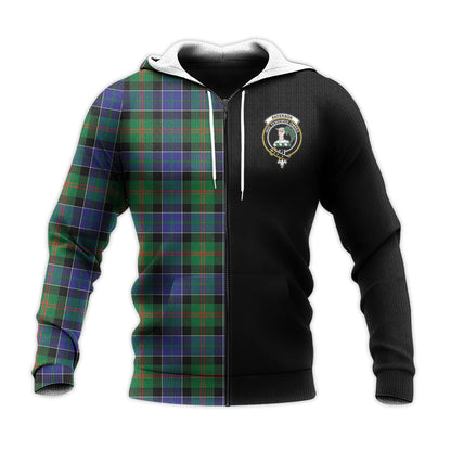 Printivon Paterson Tartan Personalize Half Hoodie