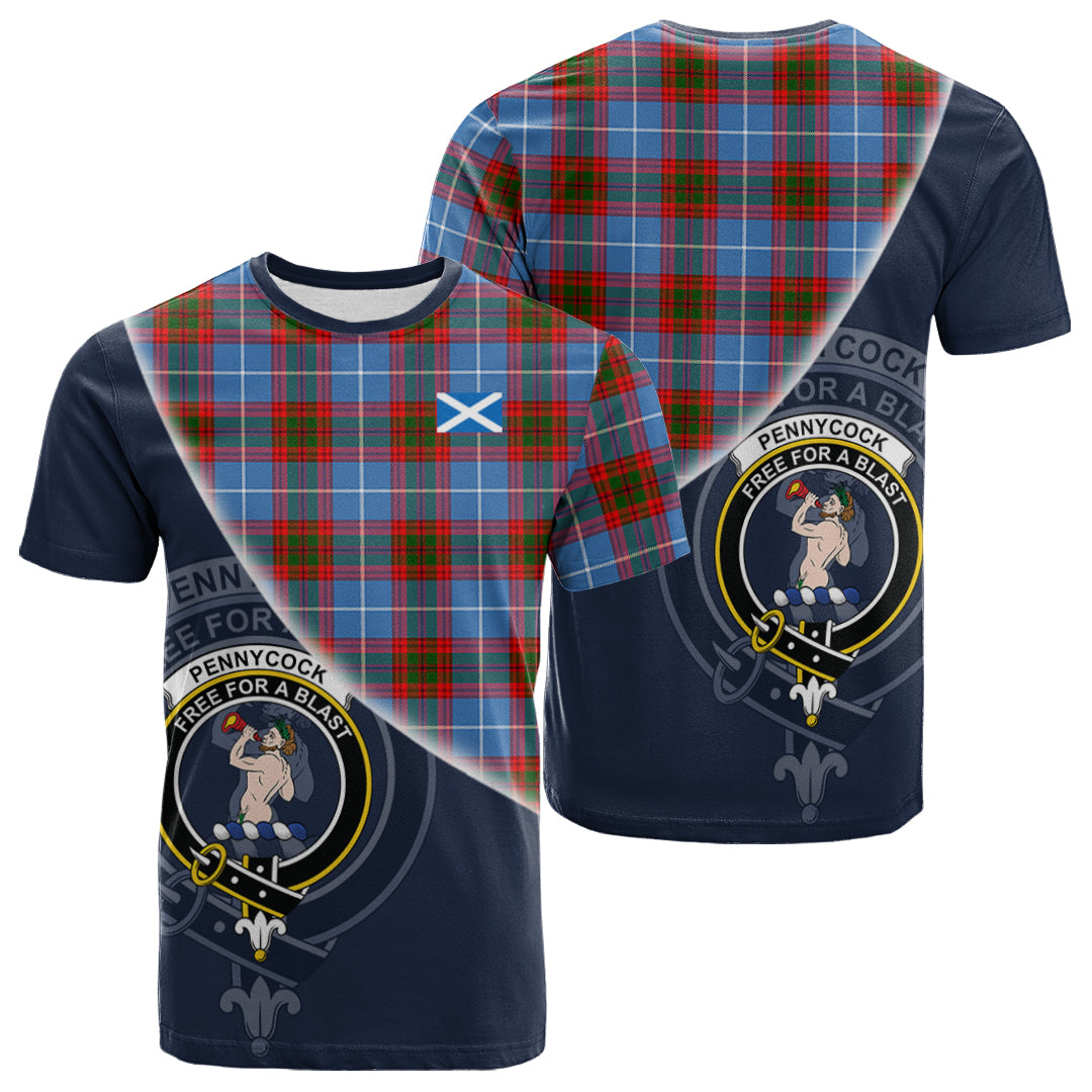 Printivon Pennycook Tartan Scottish Crest T Shirt
