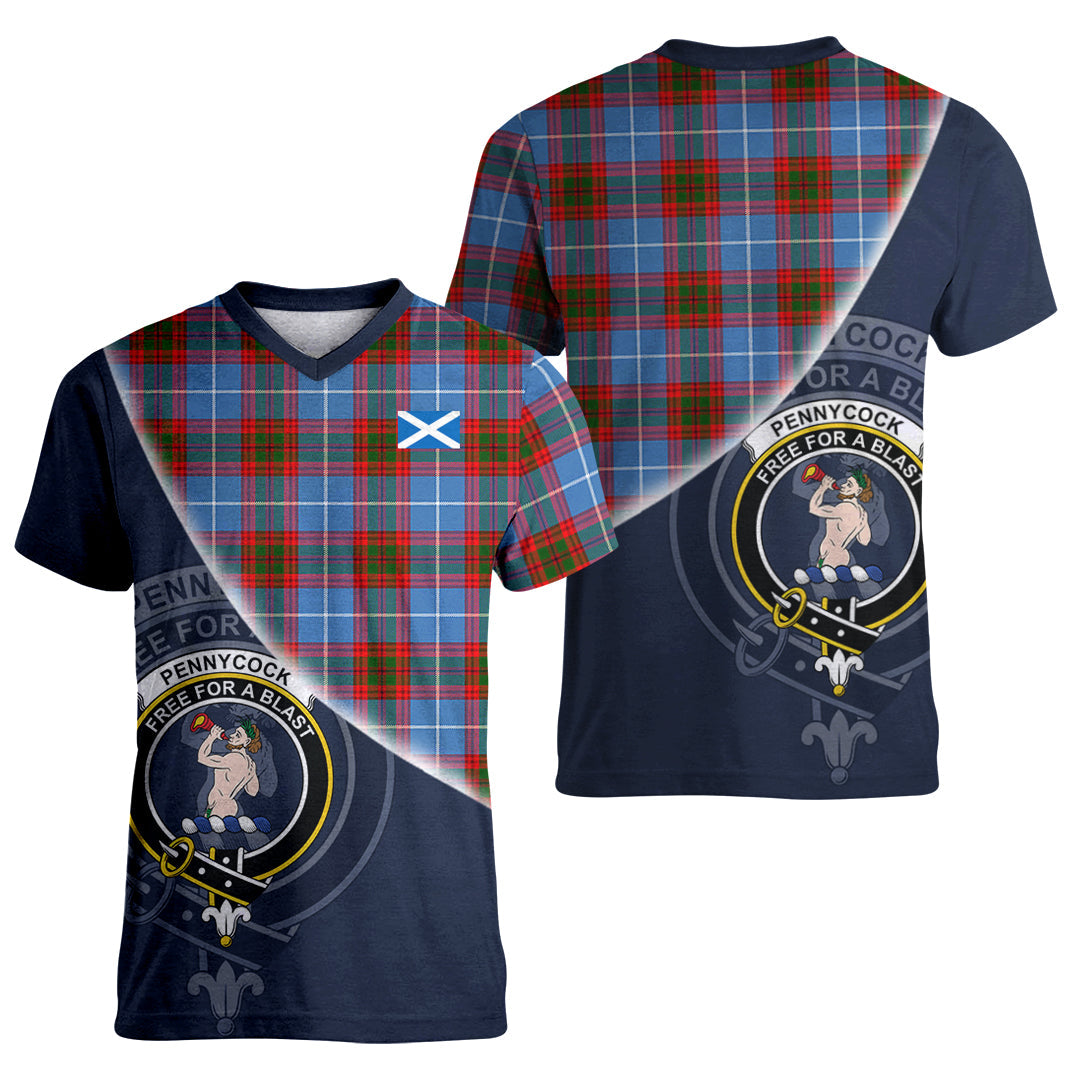 Printivon Pennycook Tartan Scottish Crest T Shirt