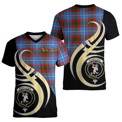 Printivon Pennycook Tartan Crest Believe In Me T Shirt