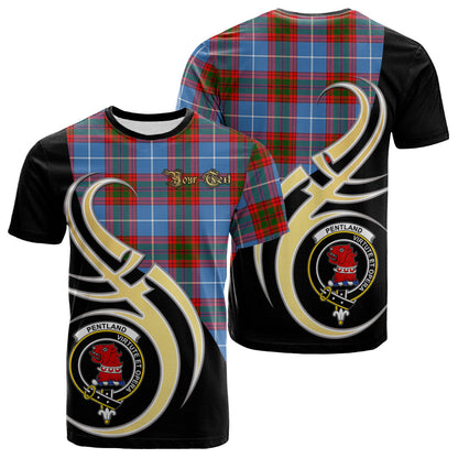 Printivon Pentland Tartan Crest Believe In Me T Shirt