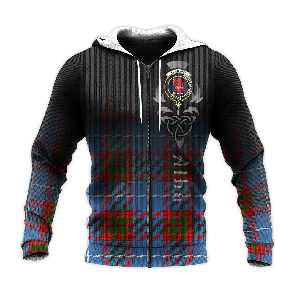 Printivon Pentland Tartan Crest Alba Celtic Hoodie