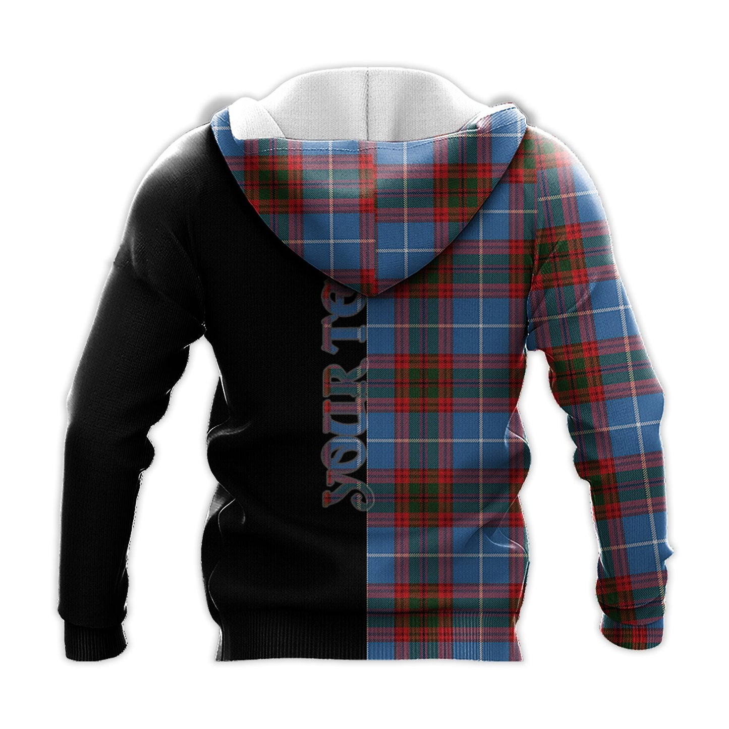Printivon Pentland Tartan Personalize Half Hoodie