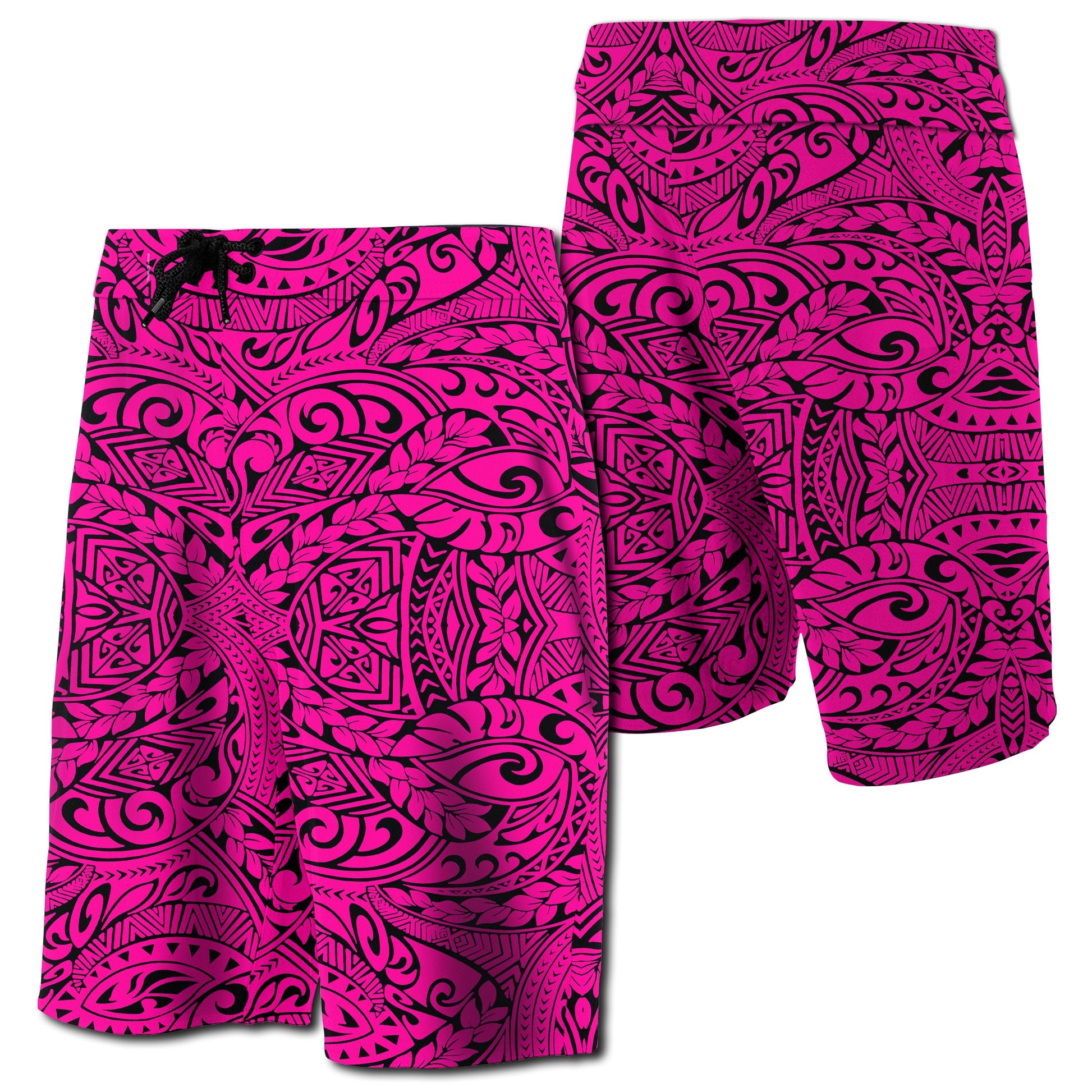Hawaii Polynesian Culture Board Shorts Pink