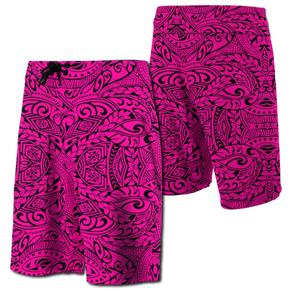 Hawaii Polynesian Culture Board Shorts Pink