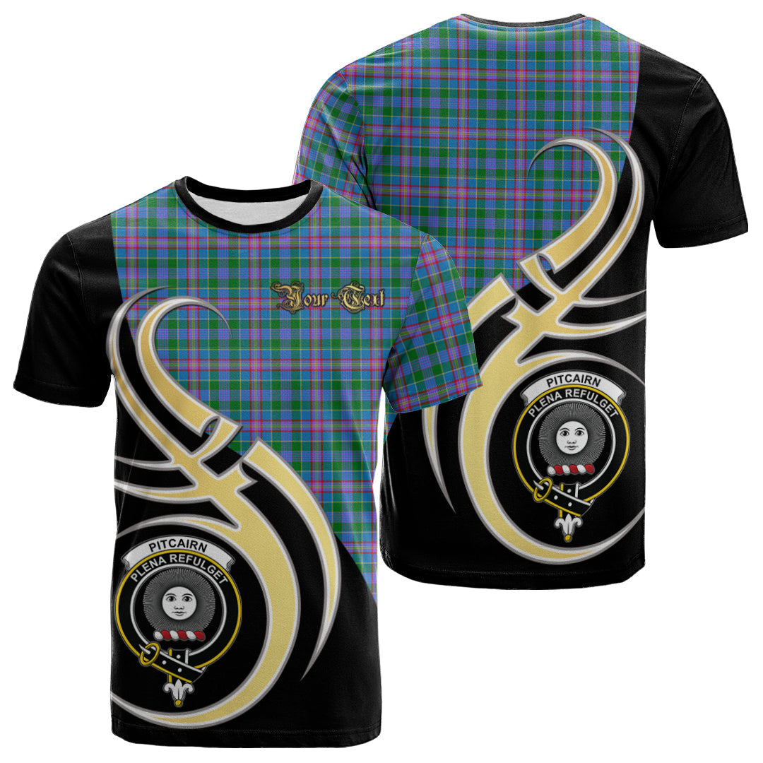 Printivon Pitcairn Hunting Tartan Crest Believe In Me T Shirt