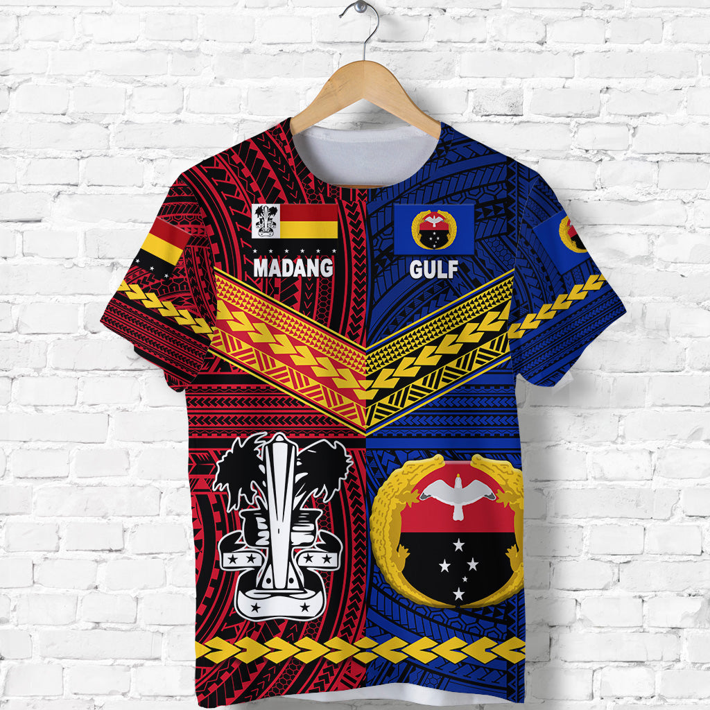 PNG Gulf Province And Madang Province T Shirt Together