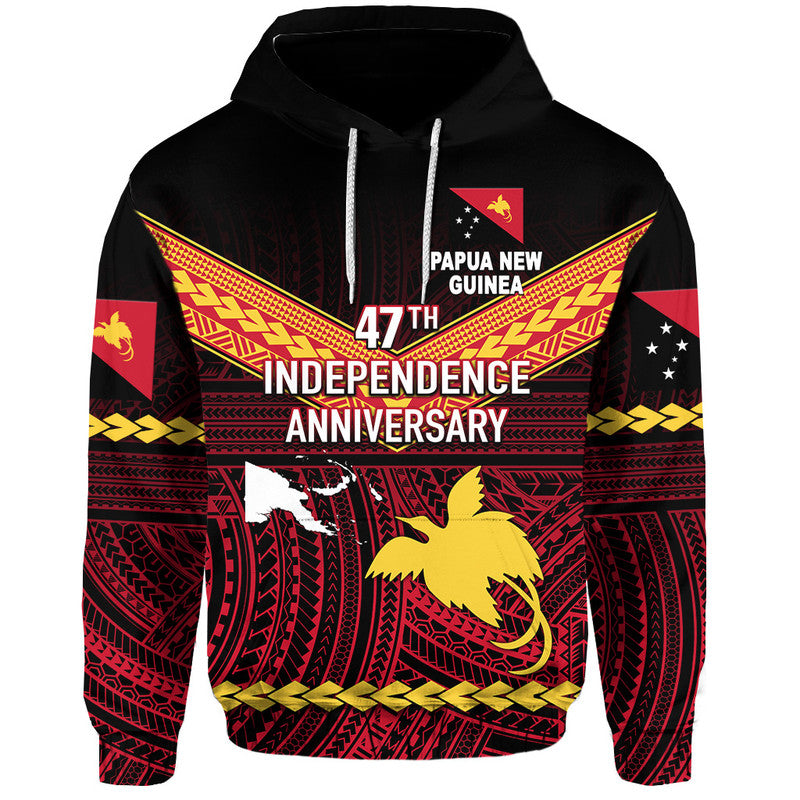 (God Blessing PNG) Papua New Guinea 47th Independence Day Zip Up And Pullover Hoodie Simple Style