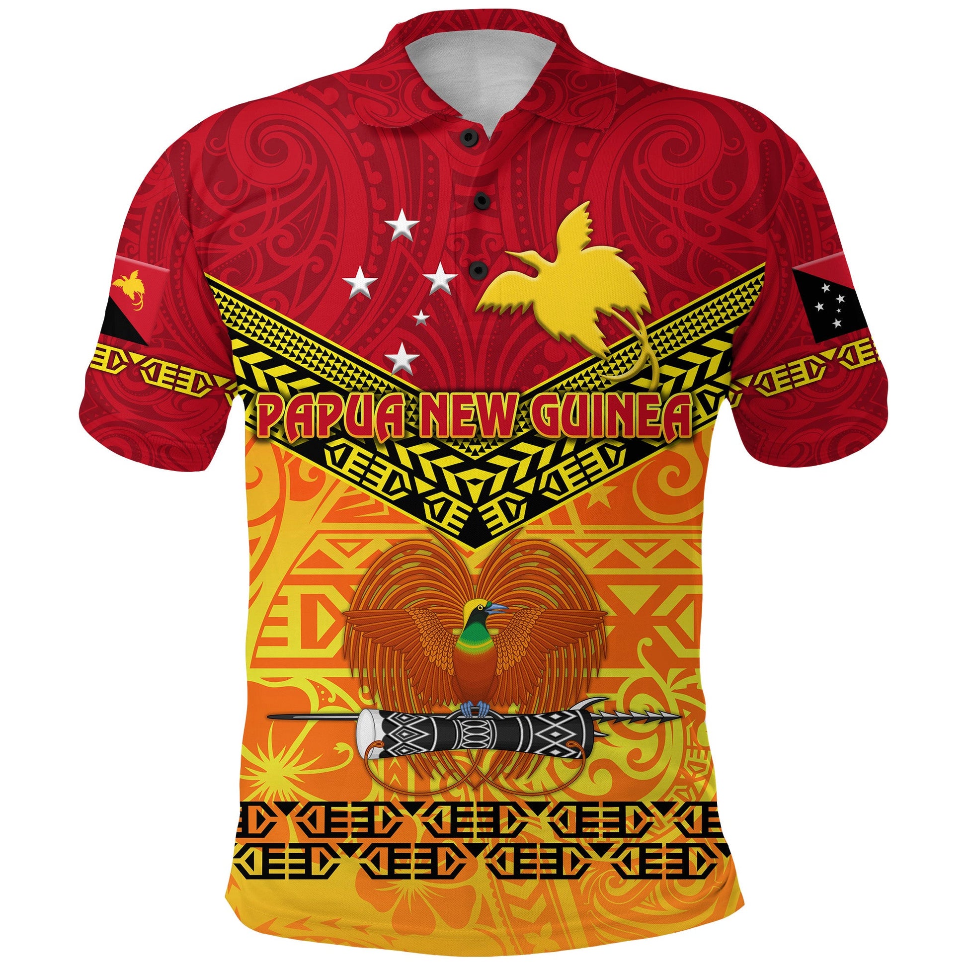 Papua New Guinea Kumuls Polo Shirt Simple Style - Red Vibes