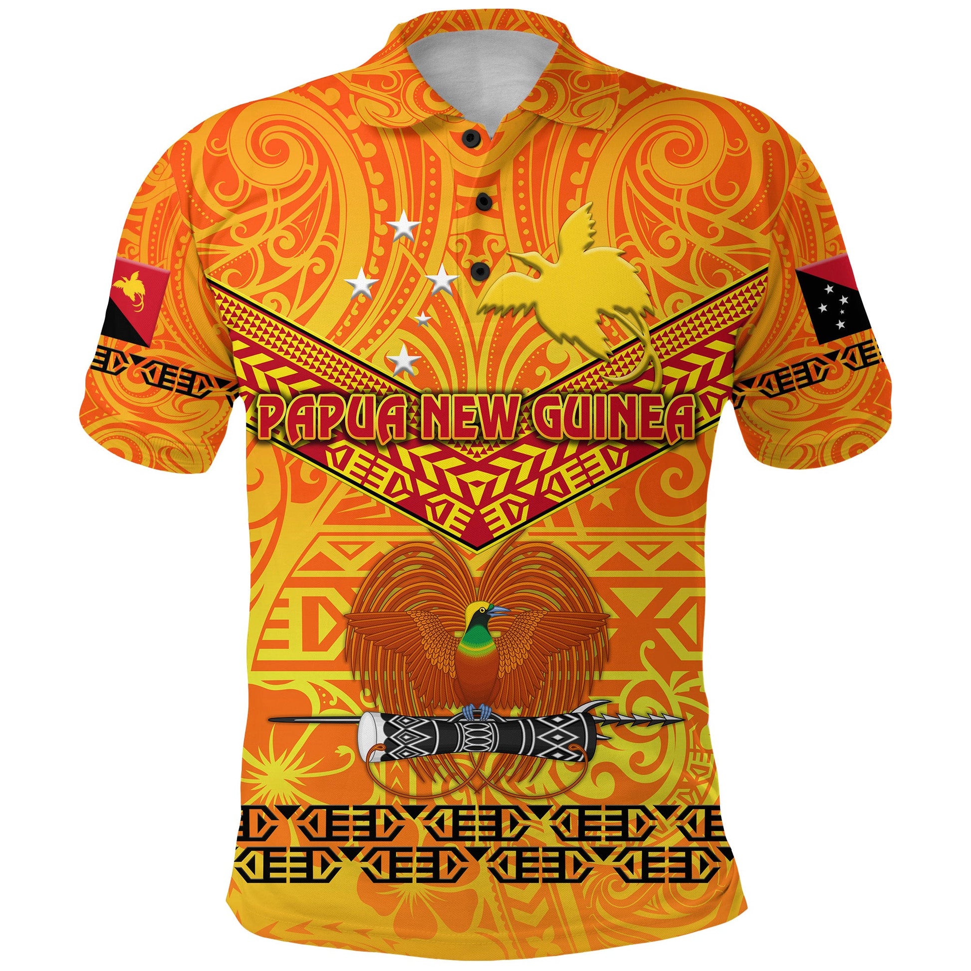 Papua New Guinea Kumuls Polo Shirt Simple Style - Yellow Vibes