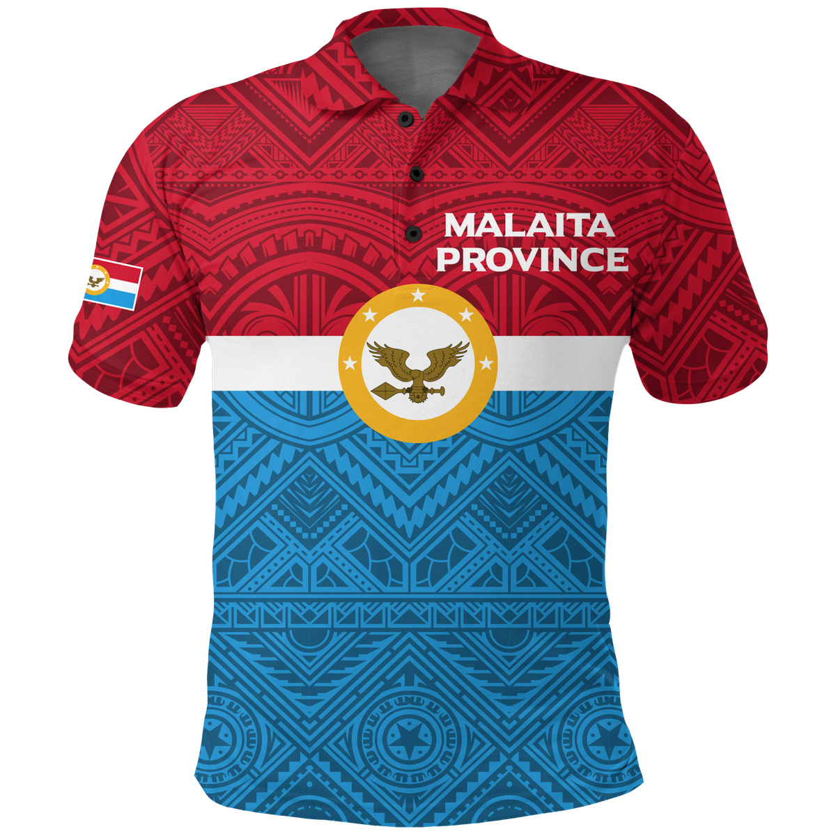 Solomon Islands Malaita Province Polo Shirt - Tribal Pattern Shirt