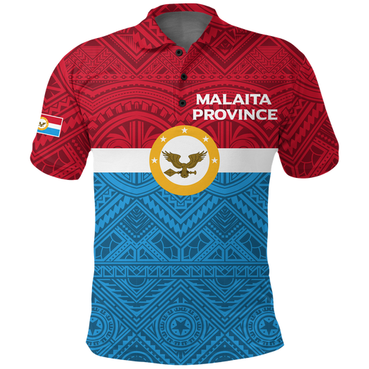 Solomon Islands Malaita Province Polo Shirt - Tribal Pattern Shirt