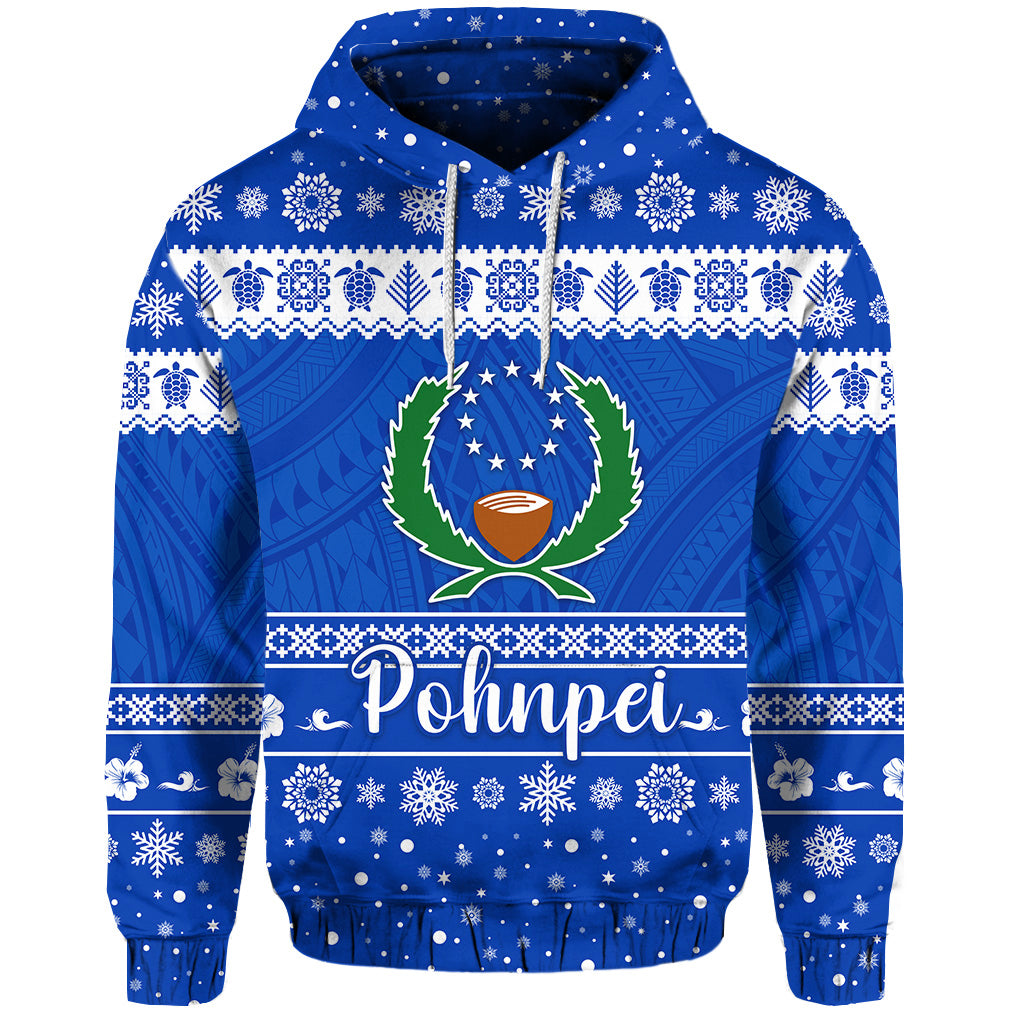 FSM Pohnpei Christmas Hoodie Simple Style