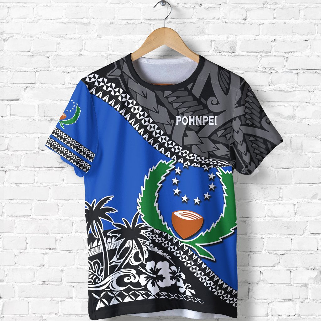 Pohnpei T Shirt Pohnpei Flag Fall In The Wave K9