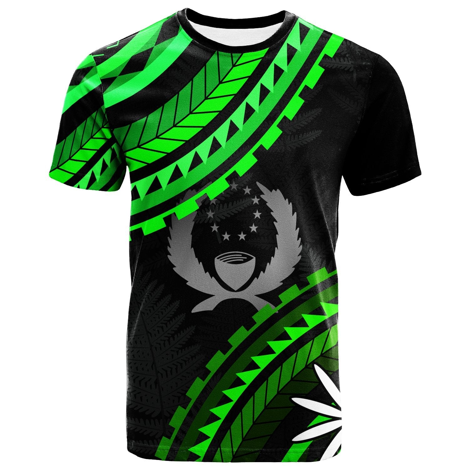 Pohnpei T Shirt Palm Leaf Texture