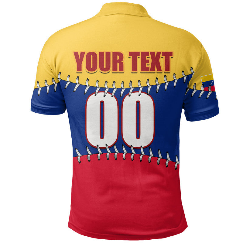 (Custom And Number) Baseball 2023 Venezuela Polo Shirt