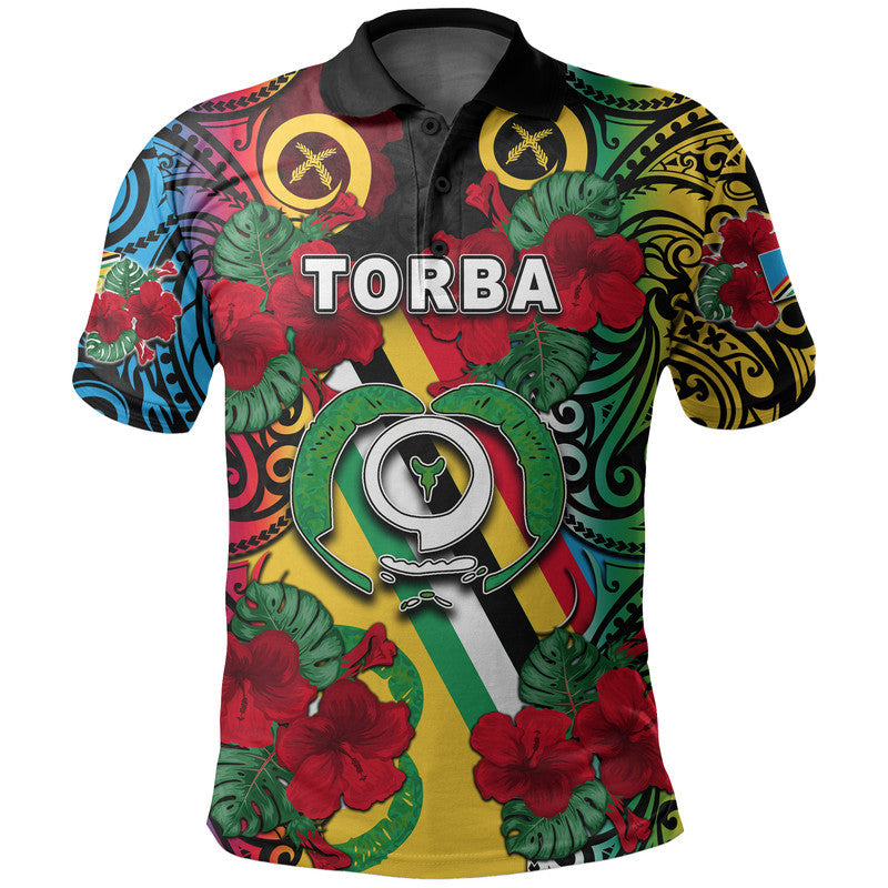 Vanuatu Torba And Hibiscus Polo Shirt