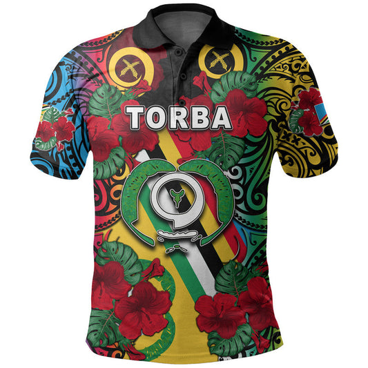 Vanuatu Torba And Hibiscus Polo Shirt