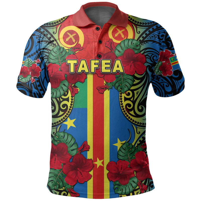 Vanuatu Tafea And Hibiscus Polo Shirt