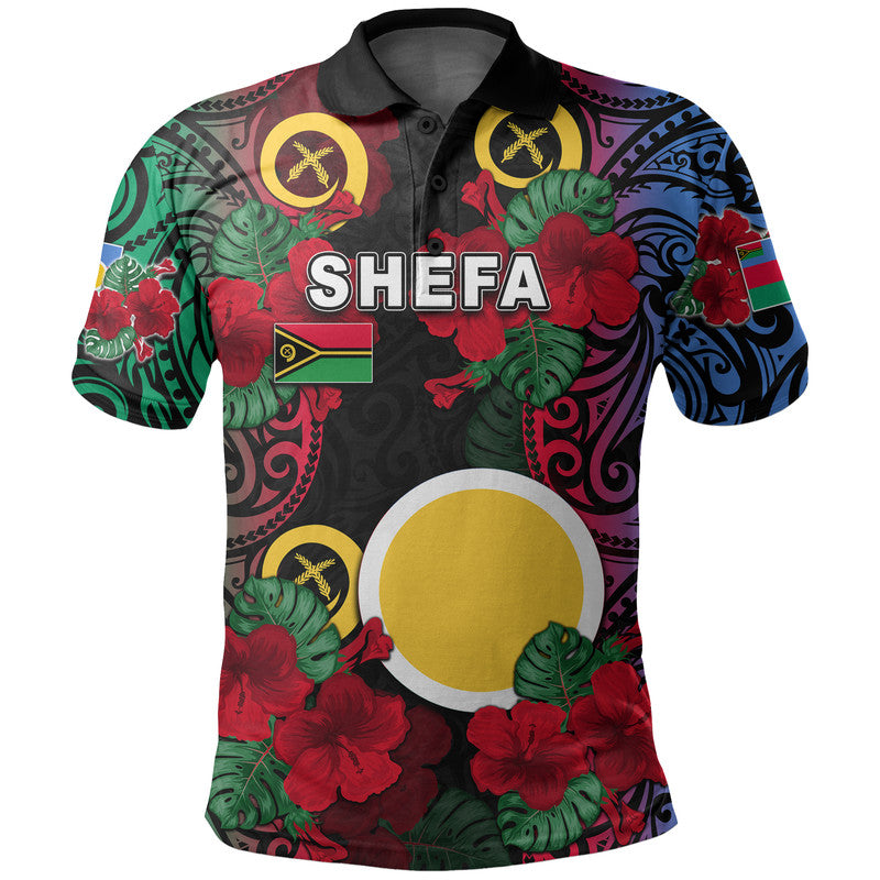 Vanuatu Shefa And Hibiscus Polo Shirt
