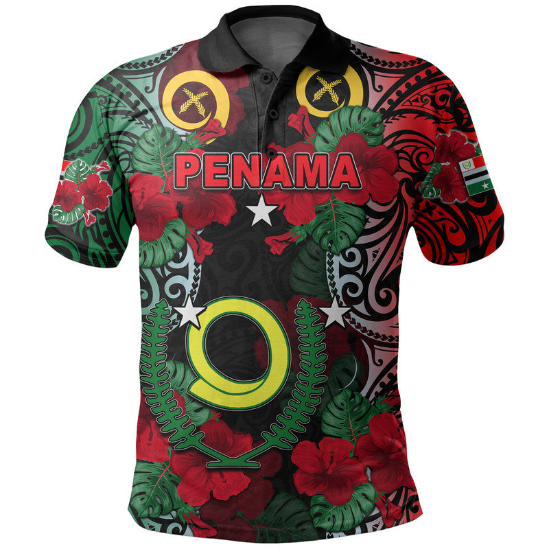 Vanuatu Penama And Hibiscus Polo Shirt
