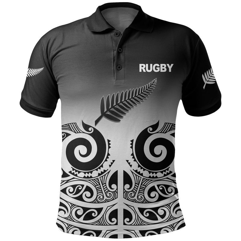 New Zealand Rugby Polo Shirt - Maori style