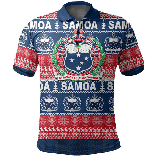 Samoa Christmas Polo Shirt 2022