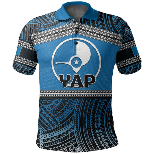 Yap Polo Shirt Polynesian Patterns