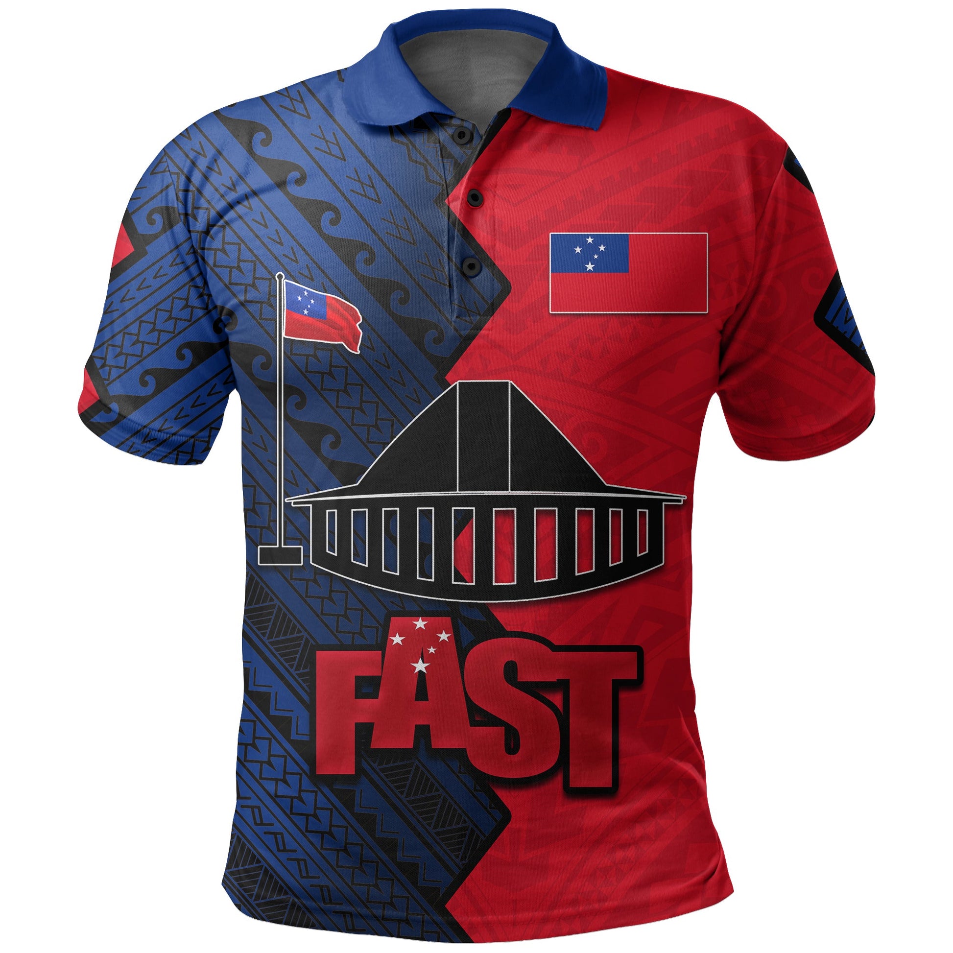 Fast Samoa Polo Shirt Half Style