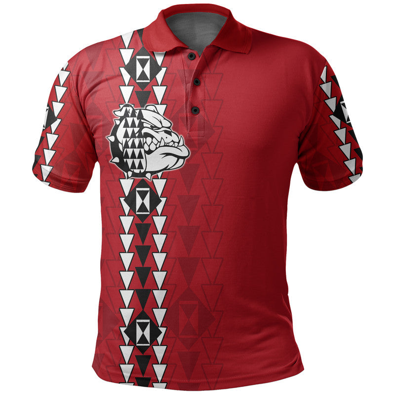 Hawaii - Waialua Bulldogs High Mix Kakau Polo Shirt
