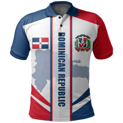 Custom Dominican Republic Polo Shirt Simple Vibe