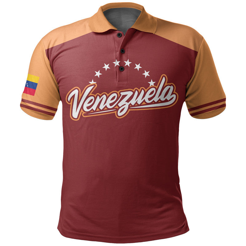 (Custom And Number) Baseball 2023 Venezuela Polo Shirt 2023