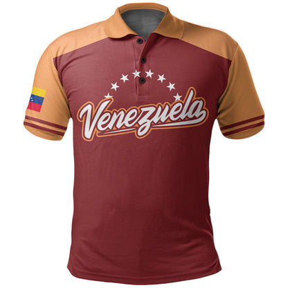 (Custom And Number) Baseball 2023 Venezuela Polo Shirt 2023