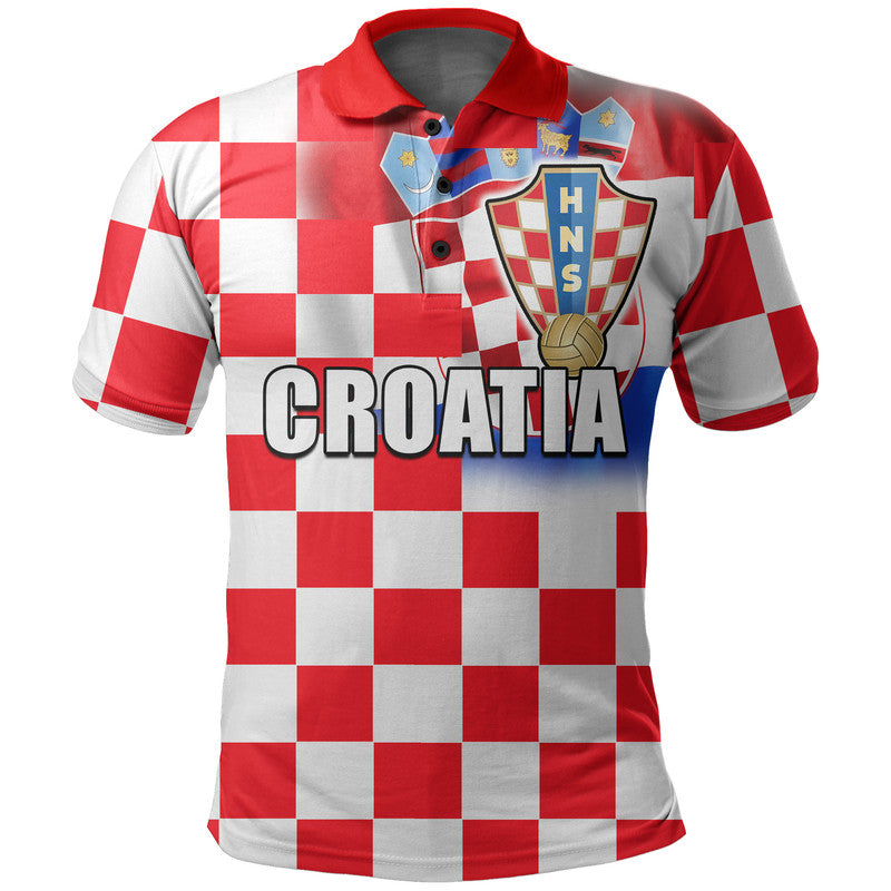 (Custom And Number) Croatia Soccer Champions In My Heart Polo Shirt