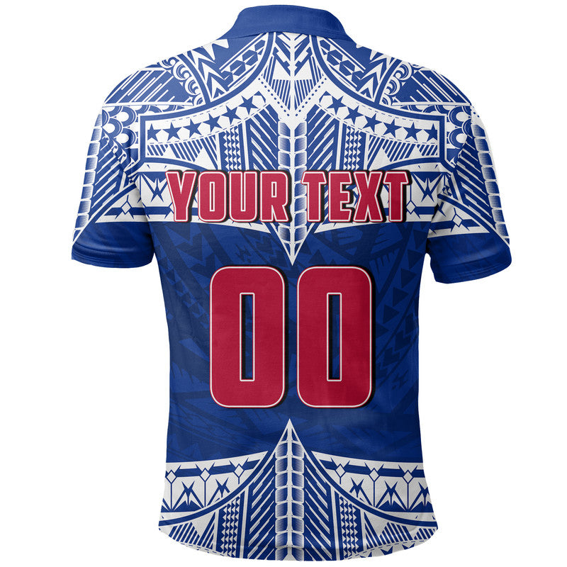 Custom Personalised And Number Toa Samoa Rugby Polo Shirt Siva Tau