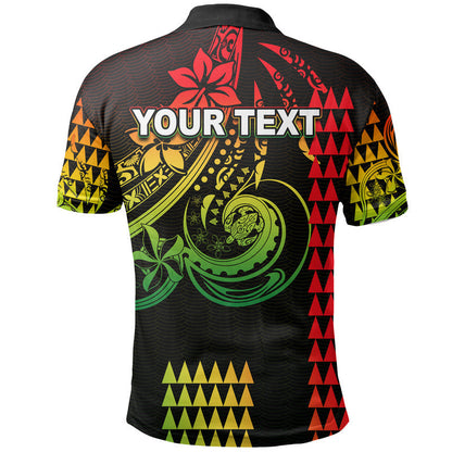 Custom Personalised Kakau Hawaiian Polynesian Polo Shirt Reggae