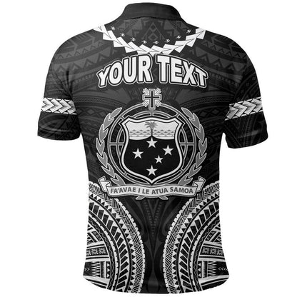 Custom Personalised Samoa Ula Nifo Tribal Polo Shirt White Style