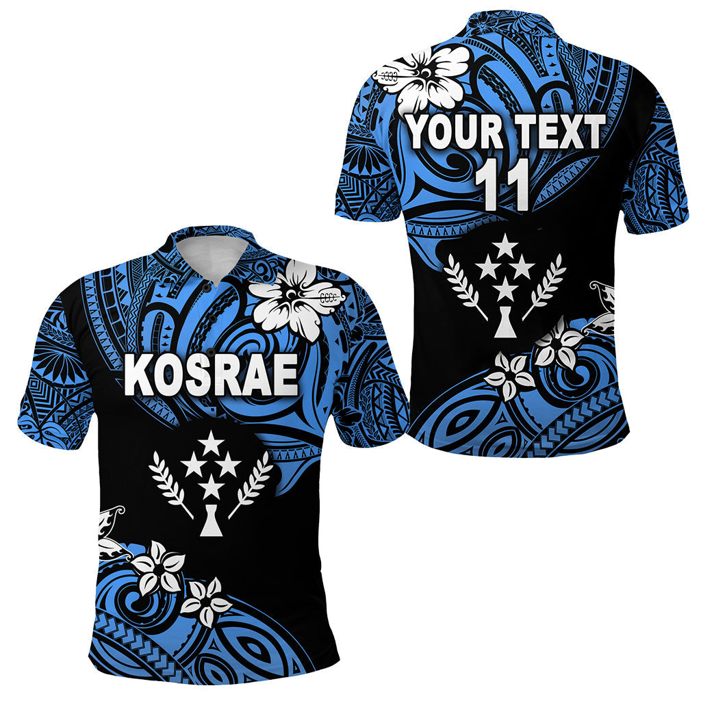 Custom Personalised FSM Kosrae Polo Shirt Unique Vibes - Blue