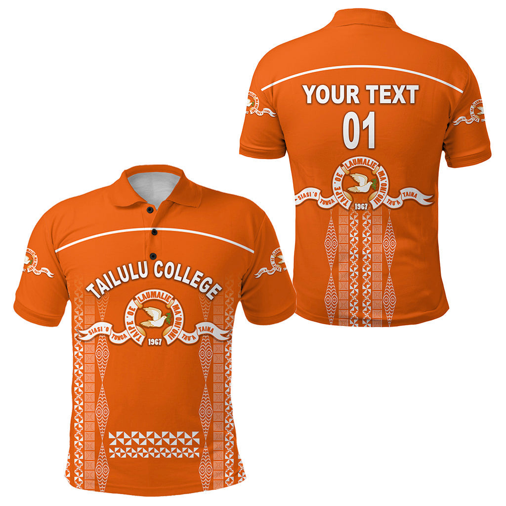 Custom Personalised Tonga Tailulu College Polo Shirt Unique Style
