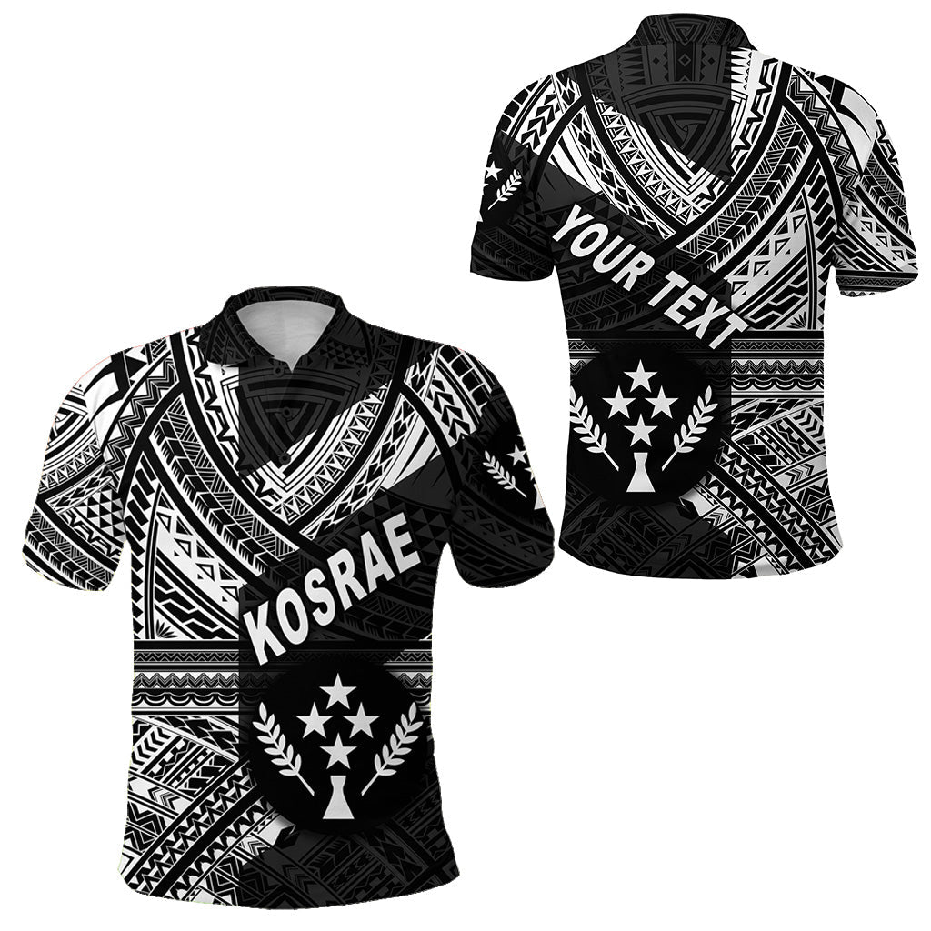 Custom Personalised FSM Kosrae Polo Shirt Original Style - Black