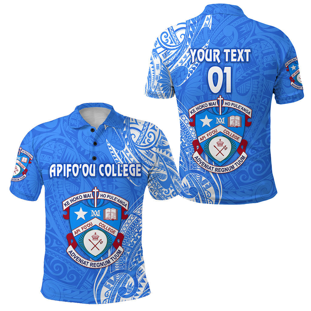 Custom Personalised Tonga Apifo’ou College Polo Shirt Simple Vibes, Custom Text And Number